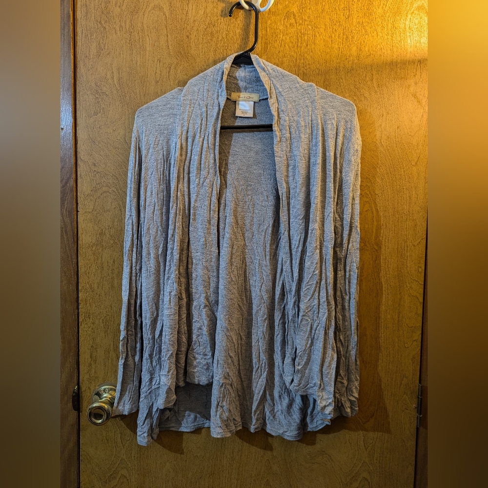 Front of Closet Gray Cardigan